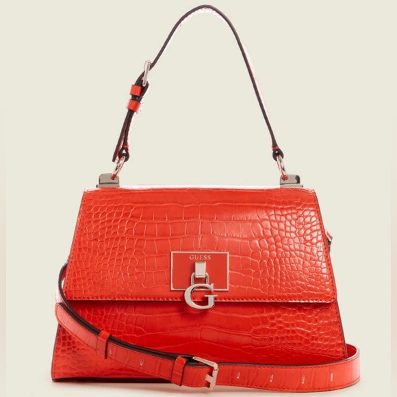 New GUESS Stephi Top-Handle Flap Bag - Picture 1 of 10